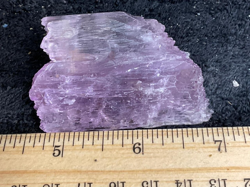 Z~ Kunzite Rough Terminated Crystal 75 Grams