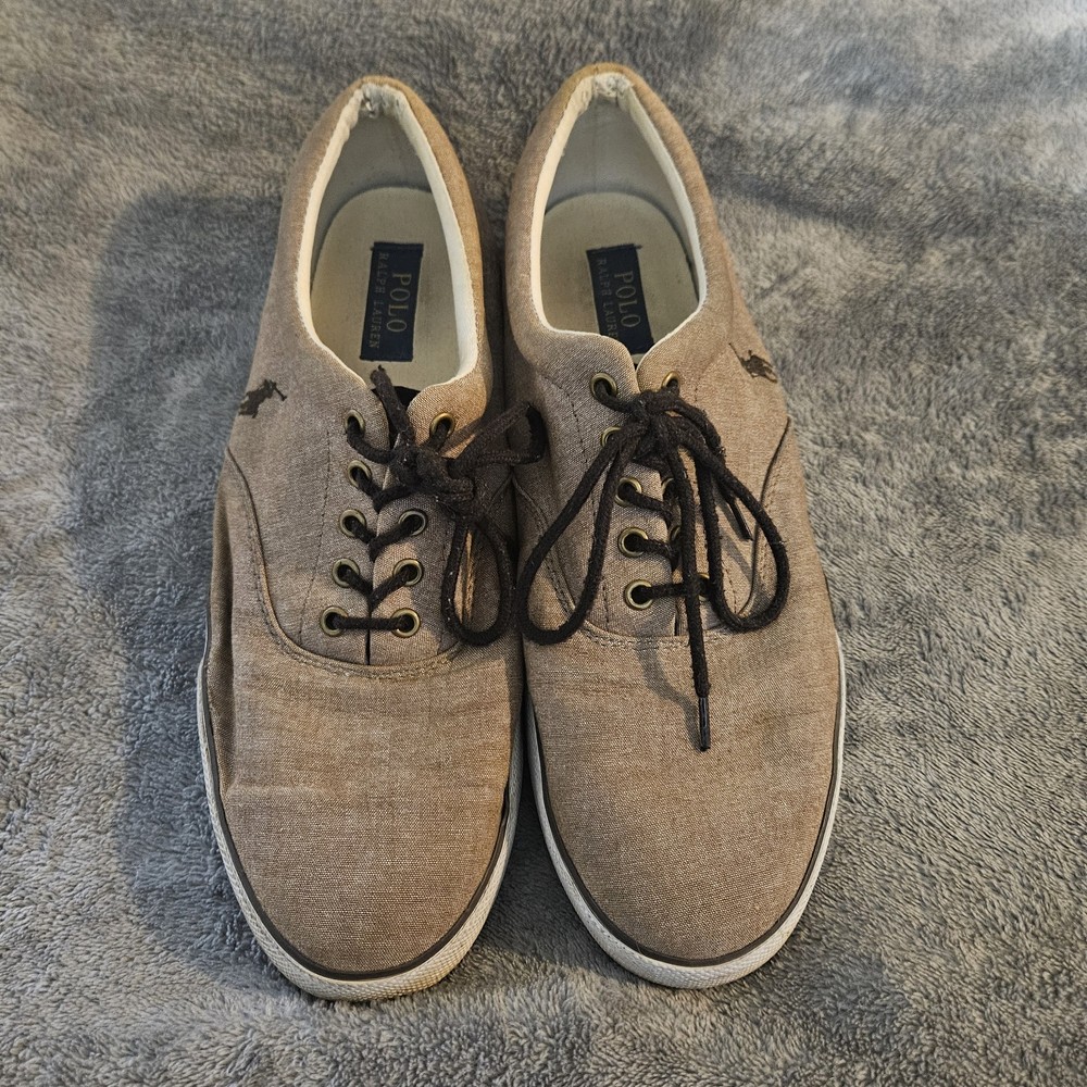 Polo Ralph Lauren Forestmont II Shoes Mens 13D Brown Casual Sneakers