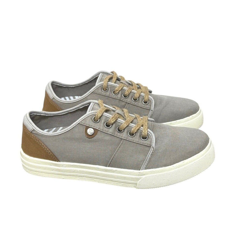 Taos Women’s Super Sole Vintage Distressed Canvas Jute Lace Up Sneaker Size 7.5