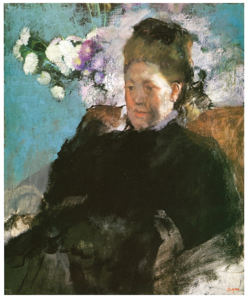 Decor Poster. Fine Graphic Art Design. Widow in Black. Home Shop Wall Art. 1825