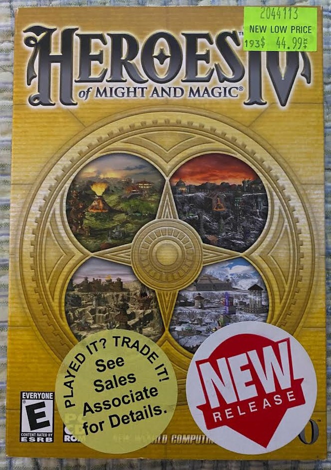 Heroes of Might and Magic IV PC Strategy/Role Playing Computer Game (2002) ~ VG
