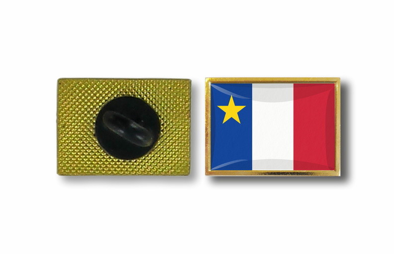 Canada Acadia Metal Lapel Pin Flag Badge Hat Button  -image