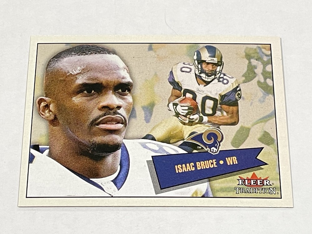 2001 Fleer Tradition Football #8 - Isaac Bruce - St. Louis Rams
