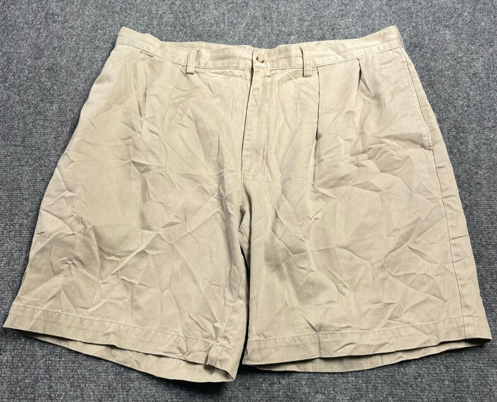 Polo Ralph Lauren Men's Tyler Shorts Beige Chino Pleated Golf Preppy Casual 38