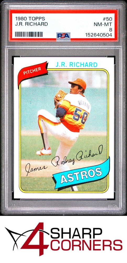 1980 Topps #50 J.r. Richard Astros Psa 84SC is now accepting consignments at just 5% on $1,000+