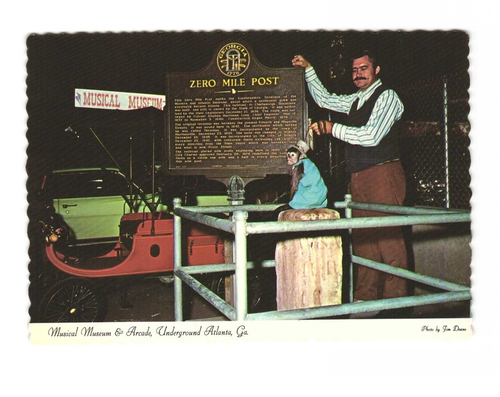 Musical Museum and Arcade Underground Atlanta GA vintage postcard unposted