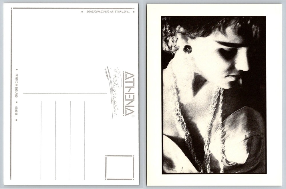 Vintage Athena Postcard Tracy Mills by Gerald Mackenzie B&W Art Photo England