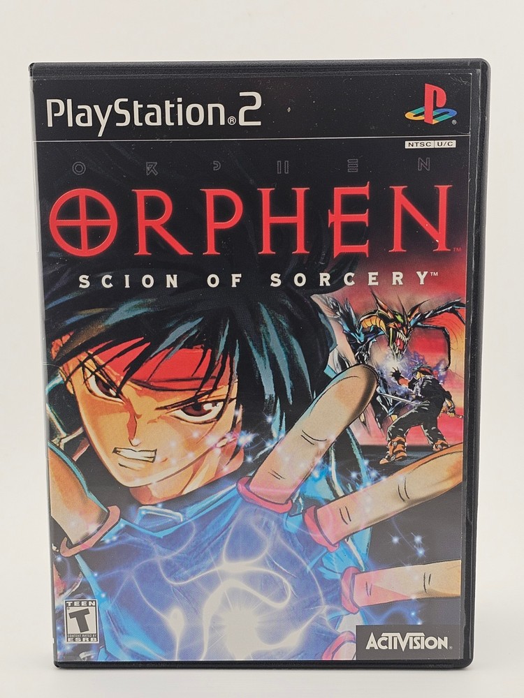 Sony Playstation 2 PS2 Orphen Scion Of Sorcery Disc + Case Cleaned & Tested
