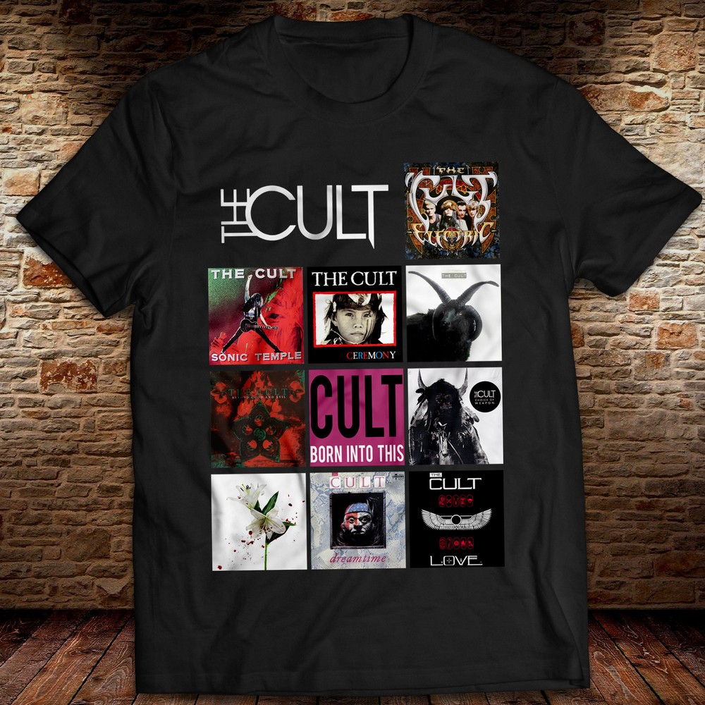 The Cult Album T-Shirt Ian Astbury Rock Tee Love Sonic Temple Electric