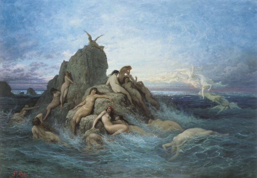 The Oceanids By Gustave Doré - Quality Matte Print - FRAME ME 13x19