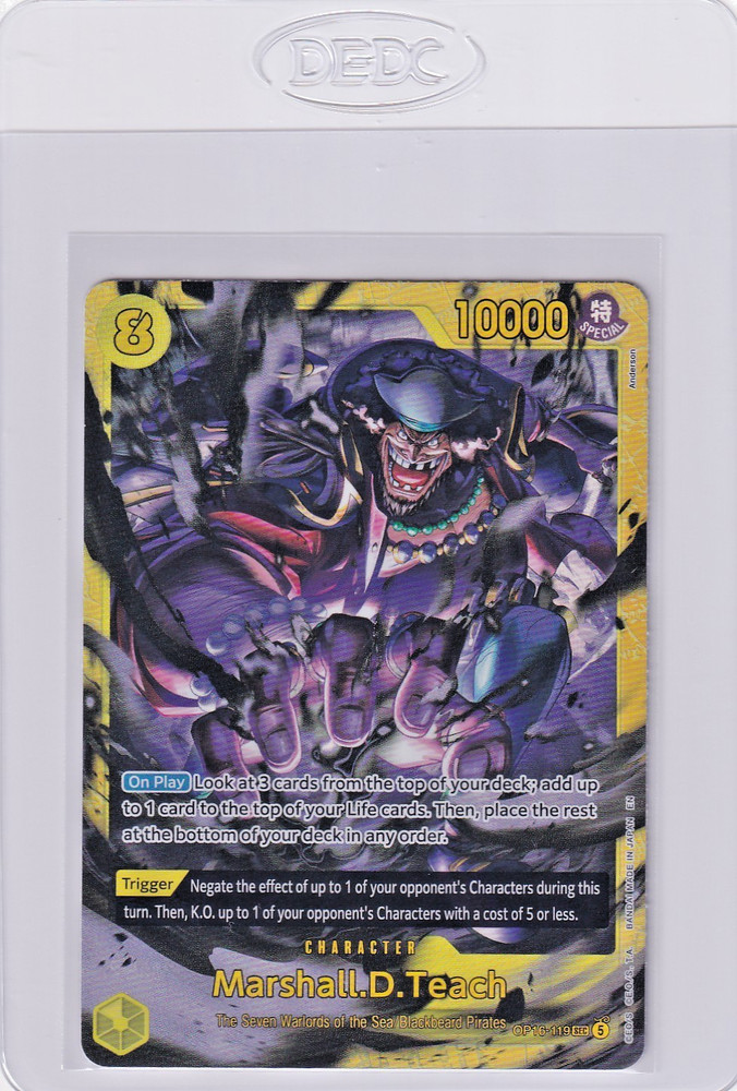 Marshall.D.Teach (119) OP16-119 SEC The Time of Battle Foil One Piece NM