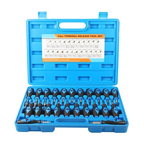 KAISAL 23 PCS Automotive Terminal Removal Tool Kit,Carbon Steel Car Terminal