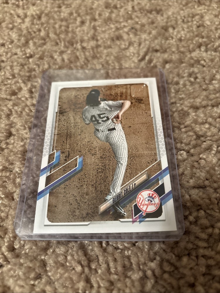 2021 Topps Gerrit Cole #95 Image Variation Pinstriped Jersey Aerial View