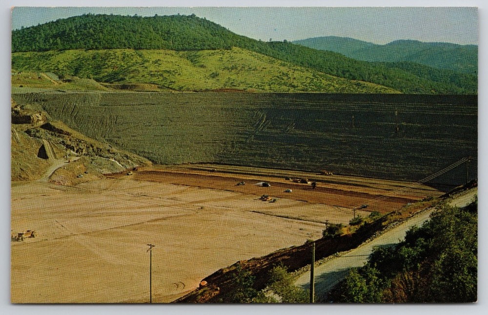Oroville Dam Construction California Vintage Postcard Eastman Studio 1960s