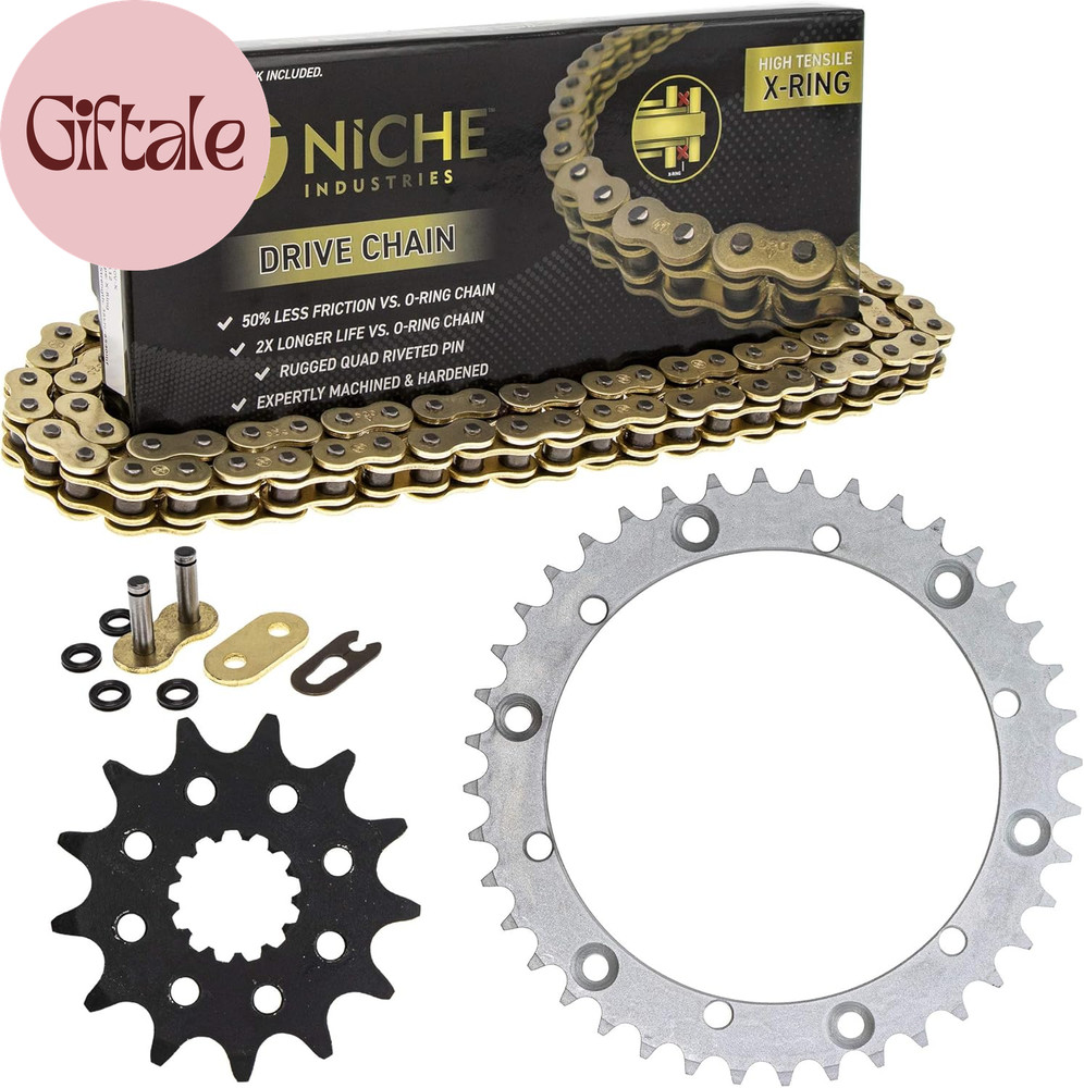 Drive Sprocket Chain Combo for Yamaha Raptor 660R Front 13 Rear 40 Tooth 520V-X