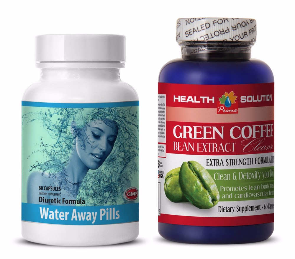 Antioxidant health - WATER AWAY – GREEN COFFEE CLEANSE COMBO - cranberry pills
