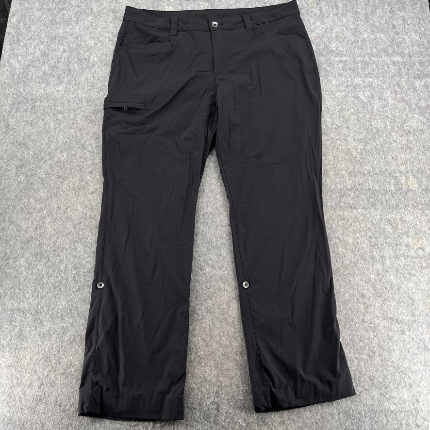 Eddie Bauer Active Hiking Strech Pants Womens 16 Black