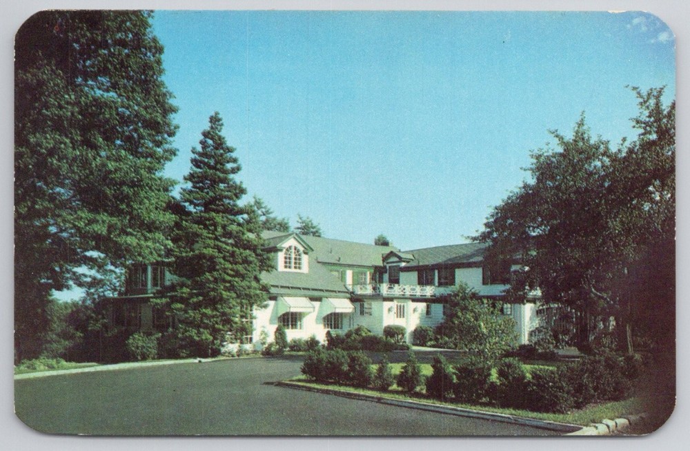 The Latch String Oradell NJ Vintage Dextone Postcard Restaurant Hotel