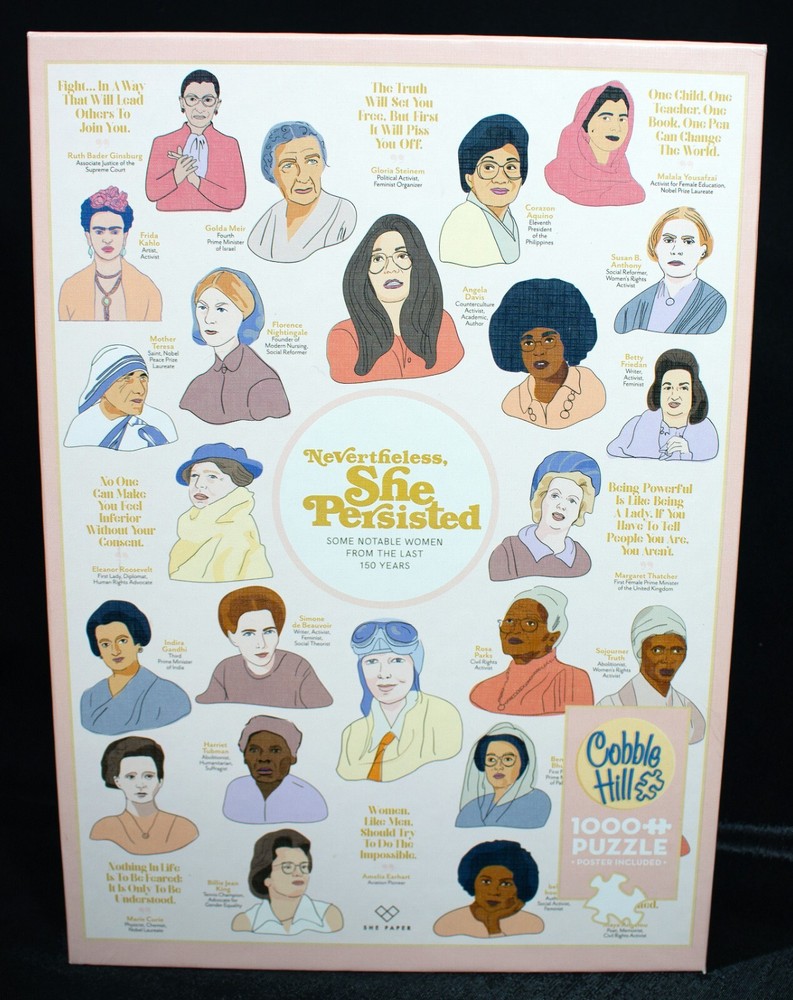 Cobble Hill  Nevertheless She Persisted 1000 pc Jigsaw Puzzle Famous Women