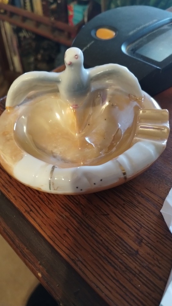 Vintage Lusterware Ashtray/ Trinket Dish