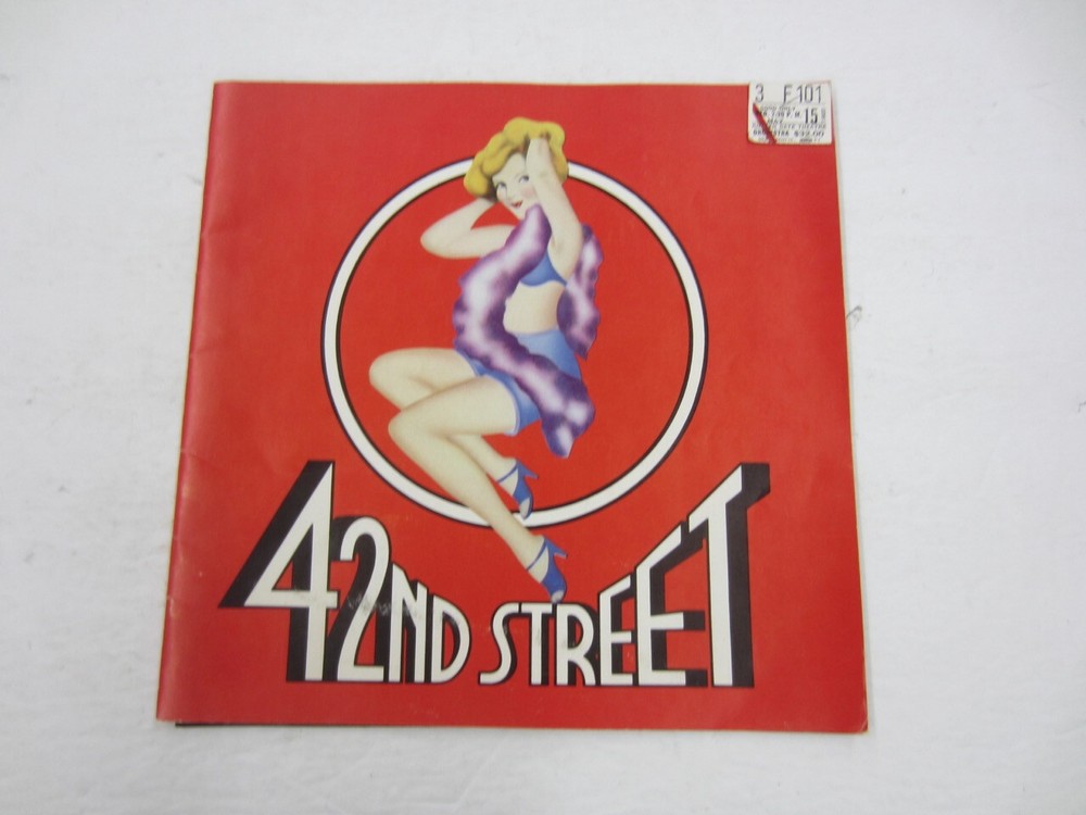 1985 42nd STREET Playbill/Ticket Golden Gate Theatre Souvenir Program