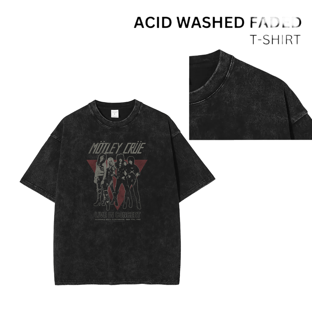 90s Vintage Acid Washed Rock Band T-Shirt Unisex-image