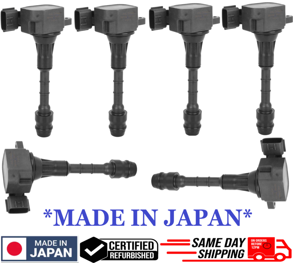 6 OEM Ignition Coils For 2003-2006 Nissan 350Z 3.5L V6, 22448-AL615 GENUINE