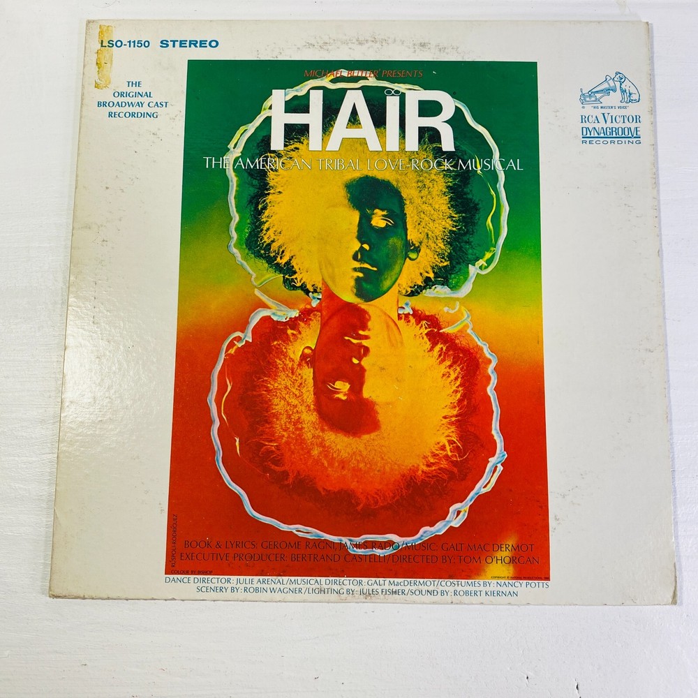 Hair The American Tribal Love Rock Musical LP Vinyl 1968 RCA Victor LSO 1150