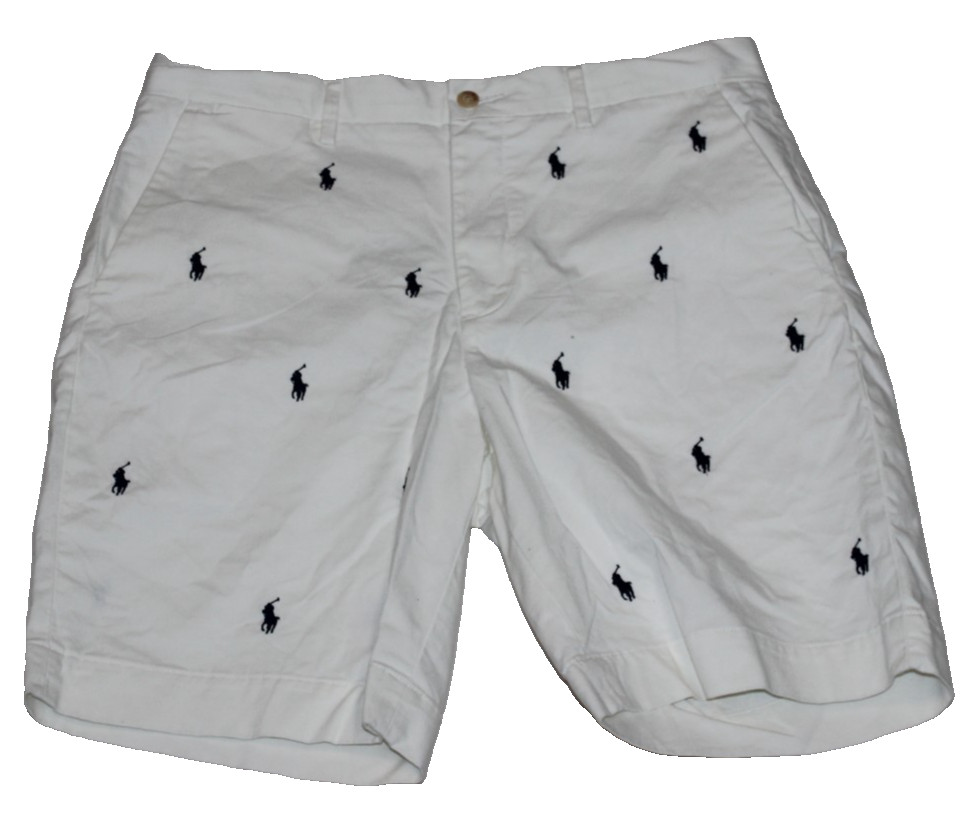 Polo Ralph Lauren Men's 9-Inch Stretch Classic Fit Chino Shorts Size 32 White