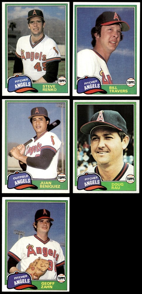 1981 Topps Traded Angels Almost Complete Team Set 5.5 - EX+ 7282582