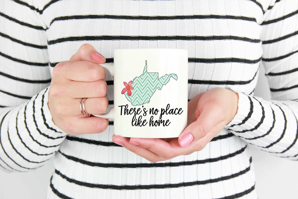 Custom Home State Mug Custom West Virginia Mug West Virginia Mugs Custom State