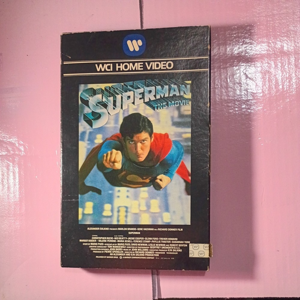 Collectors Choice!!   Superman The Movie WCI Home Video 1979 Big Box Vintage!!!