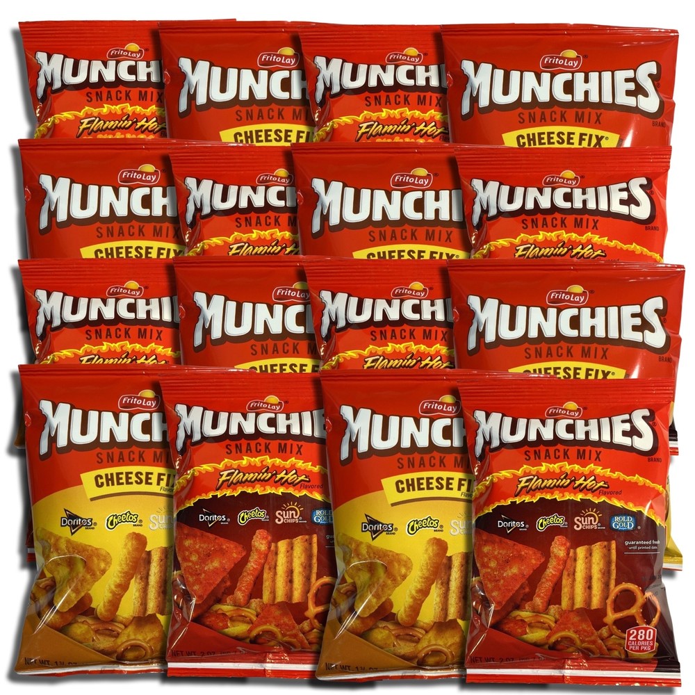 Munchies Snack Mix Combo Includes Cheese and Flamin' Hot | 1.75 Oz | Value Pack
