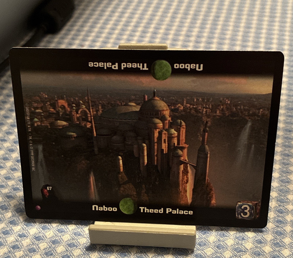 Decipher Star Wars Young Jedi CCG Naboo Theed Palace Location #67