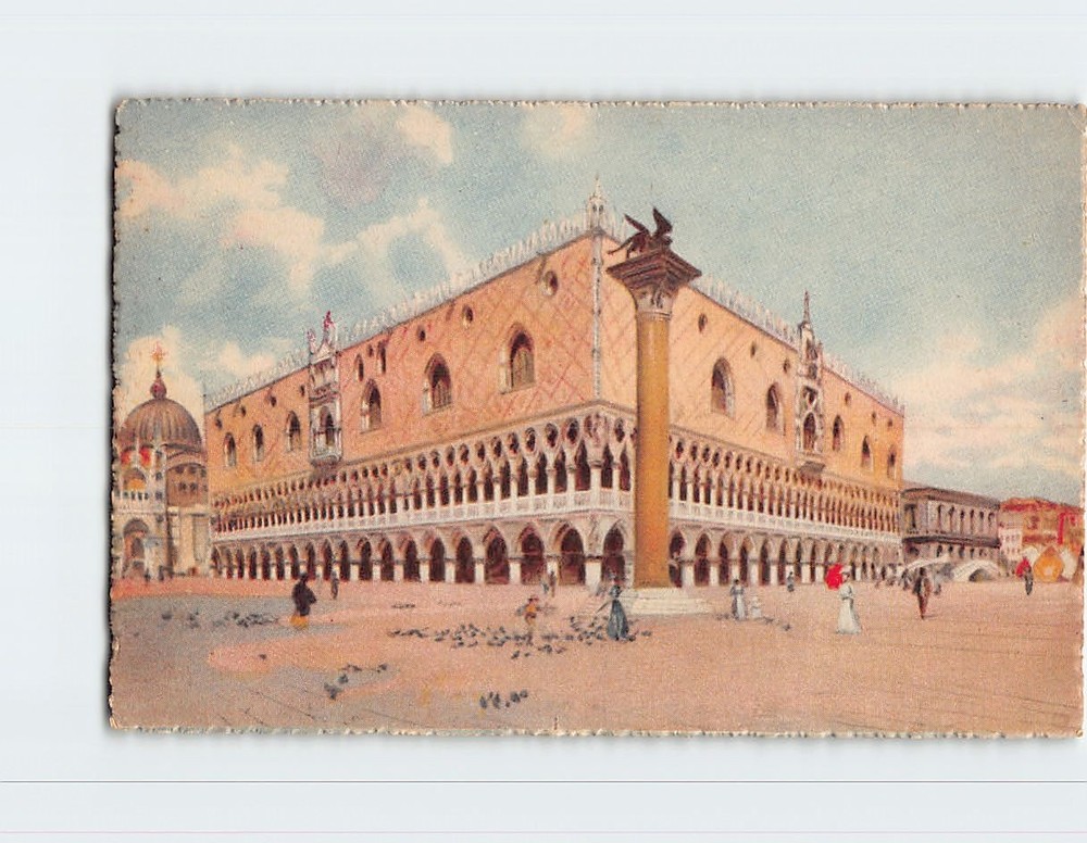 Postcard Doge's Palace Venice Italy