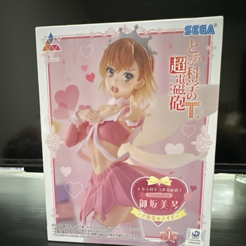 SEGA Luminasta Misaka Mikoto PVC Figure A Certain Scientific Railgun T Boxed