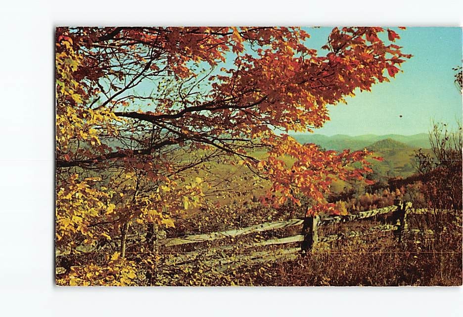 Postcard Autumn Scene Finger Lakes New York USA