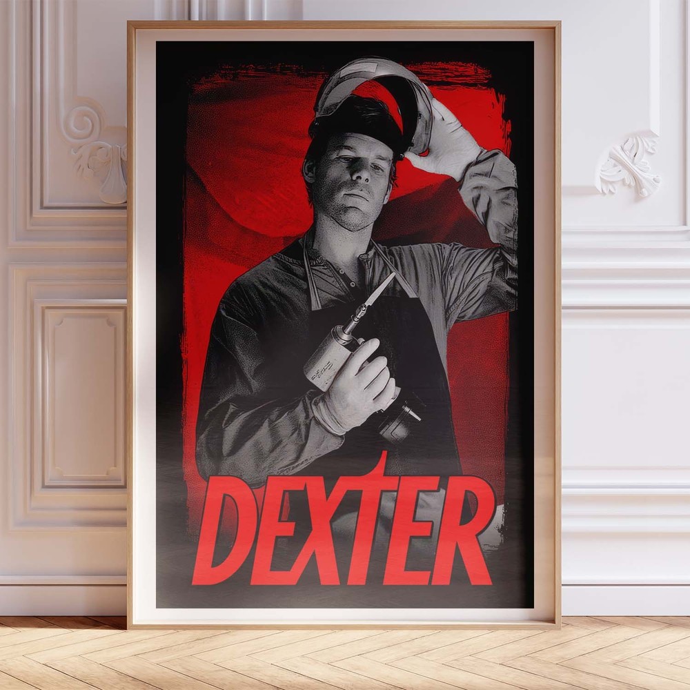 Dexter Poster Wall Art A0 Large Print Decor Minimalist