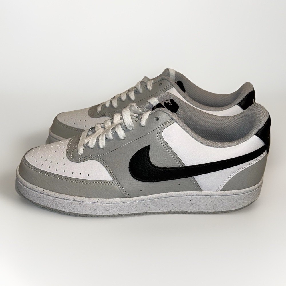 Nike Court Vision Low Size 9.5 Men Grey Fog/Black-White Synthetic Leather India