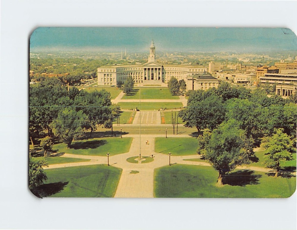 Postcard Civic Center and City & County Building Denver Colorado USA