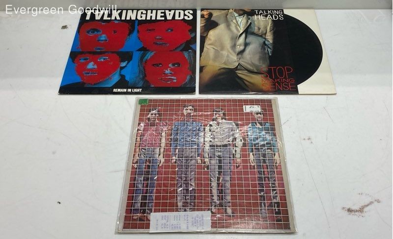 3 Vinyl Records Talking Heads