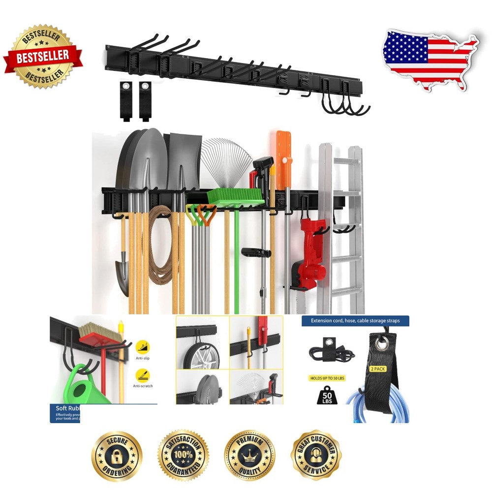 Effortless 15-Piece Garage Tool Storage with 550 lbs Capacity