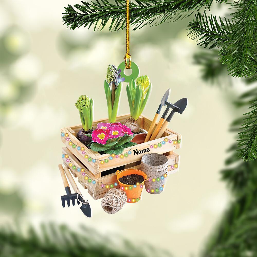 Personalized Gardening Tools Christmas Ornament  Gardening Plant Flower Bloom