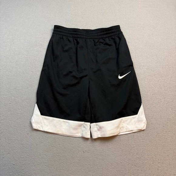 Nike Dri Fit Basketball Shorts Black White Size Large