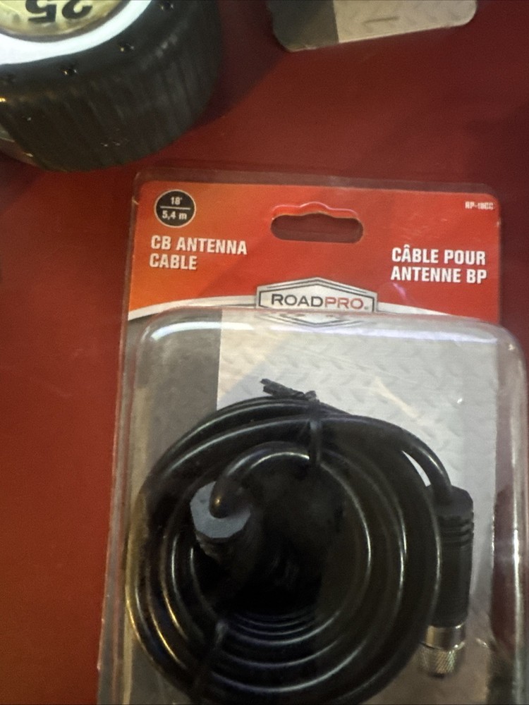 Road Pro CB Antenna Cable RP-18CC 18' Black PL-259 Connectors NEW