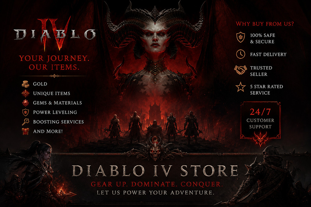 Diablo 4 Season 13 SC Shop 🔥 🔥Leveling Gold Pit Runs Mats Custom Orders🔥 D4