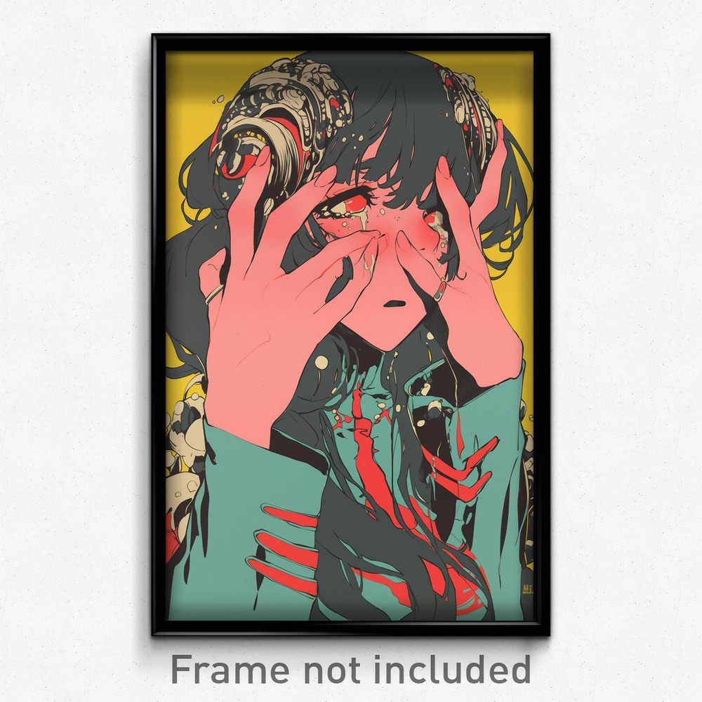 Vintage Movie Poster of Girl with Rash Wearing Unkempt Armlet