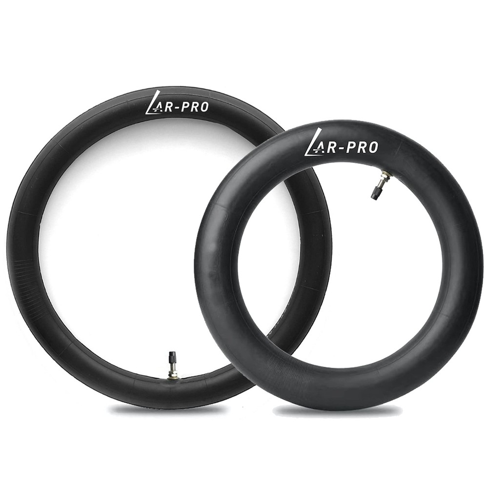(2-Pack) 2.75-17 (70/100-17) Front and 3.00-14 (90/100-14) Rear Inner Tube fo...