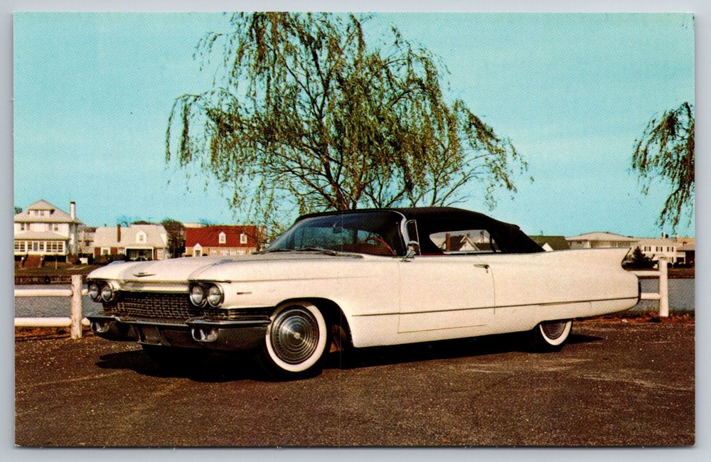 Cadillac 1960 Convertible Coupe Roaring 20 Autos NJ Museum Postcard