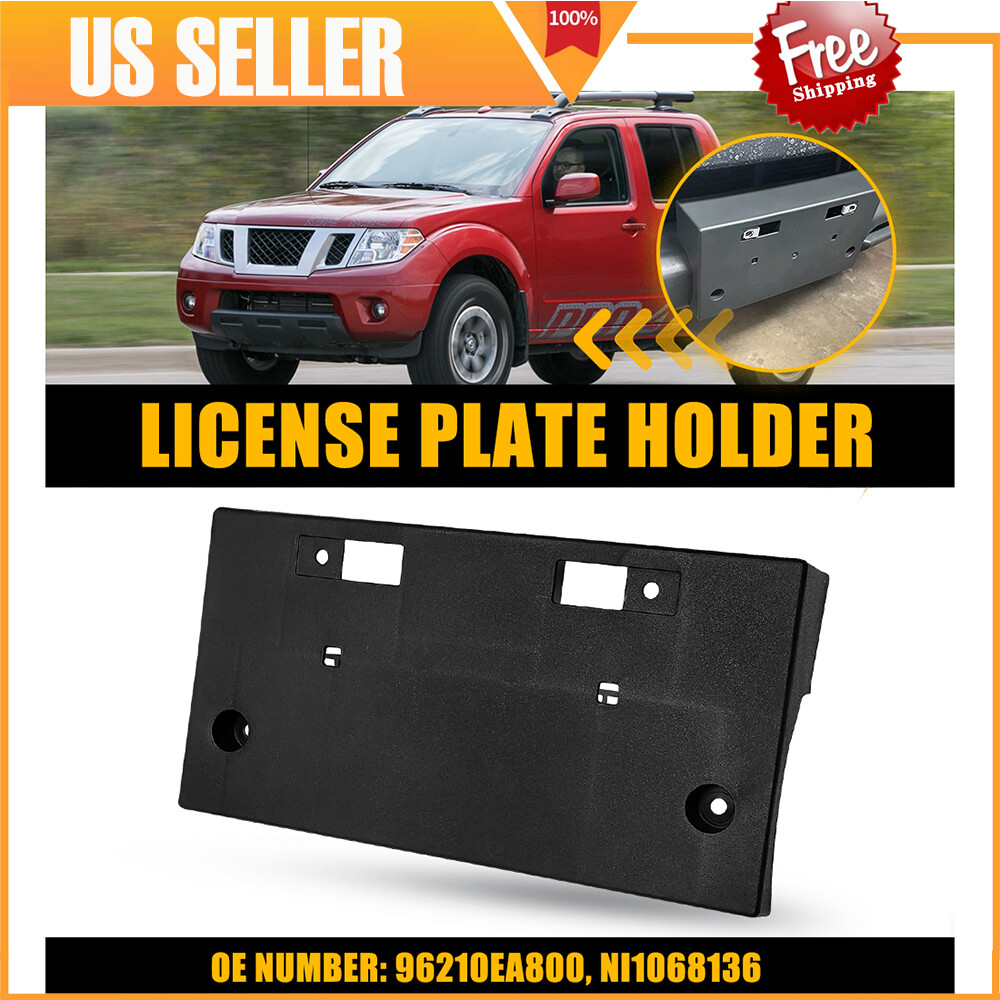 For 2005-2019 Nissan Frontier Front License Plate Frame Tag Holder Mount Bracket